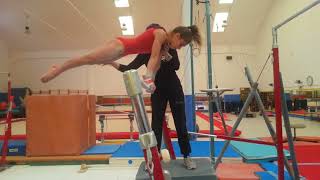 GIRO ADDOMINALE ALLA PARALLE TUTORIAL ginnastica artistica CSB con Micol Minotti [upl. by Ynwat35]