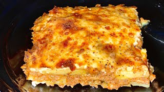 Musaka me patate dhe mish te grire  Moussaka Recipe  Receta me e shijshme e MusakÃ«sðŸ˜Greek recipe [upl. by Ahsiret]