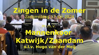 Zingen in de Zomer zangmiddag met Mannenkoor KatwijkZaandam [upl. by Ysle]