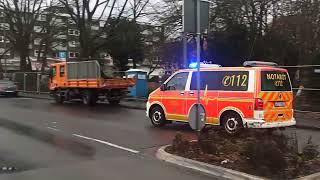 NEF Wermelskirchen auf Einsatzfahrt in Leichlingen 1522024 [upl. by Sells]