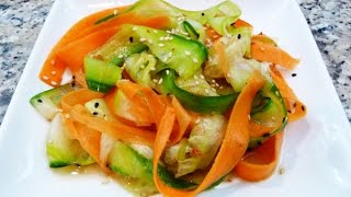 Ensalada Japonesa de Pepino y Zanahoria [upl. by Sanson]