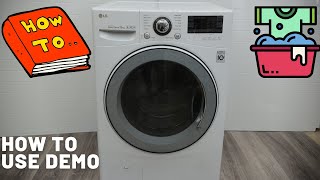 LG Washing Machine How to use 2021 Demo Walkthrough [upl. by Hedley]