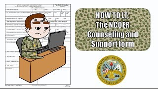 How to LT The NCOER Counseling and Support Form [upl. by Pilif]