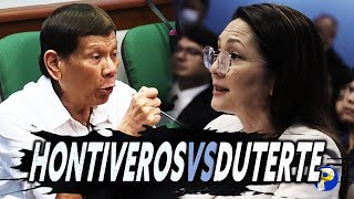 Hontiveros Vs Duterte sa senate hearing [upl. by Nivek25]