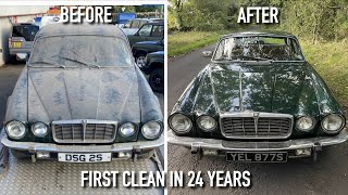 Jaguar XJ6 1978  FIRST WASH IN 24 YEARS  Pt9 [upl. by Rahcir646]