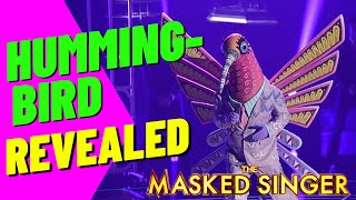 Who is The Hummingbird  REVEALED  Masked Singer Season 8 [upl. by Notsag494]