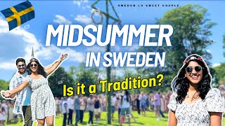 Midsummer Celebrations in SWEDEN  Is it a Swedish Tradition  Telugu Vlogs  Living in Sweden [upl. by Ahsatel306]