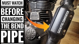 What if we Change BS6 RE BEND PIPE   How does catalytic converter works on Royal Enfield 😲 [upl. by Charisse]