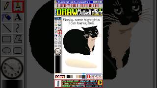 Draw Maxwell the Cat 1 MINUTE Art Tutorial [upl. by Esorrebma]