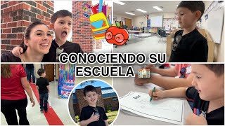 MATEO VA A ENTRAR AL PRE KINDER ⎪CONOCIENDO SU ESCUELA 🍎 [upl. by Catlin]