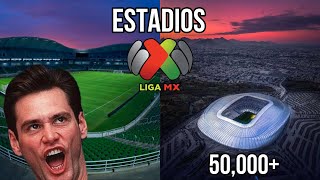 Estadios de LIGA MX 🇲🇽 con MAYOR CAPACIDAD [upl. by Reivaz]