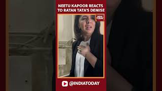 Neetu Kapoor Reacts To The Shocking News Of Ratan Tatas Demise  India Today News [upl. by Xenophon]