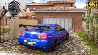 Nissan Skyline R34 GTR  Forza Horizon 5  Thrustmaster TX gameplay [upl. by Xena]