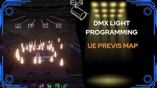 Previs Map Light Programming 01  Unreal Engine and Chamsys Timeline  Screen Record [upl. by Wennerholn]