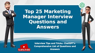 Marketing Manager Interview Questions and Answers  Top 25 [upl. by Hellene564]