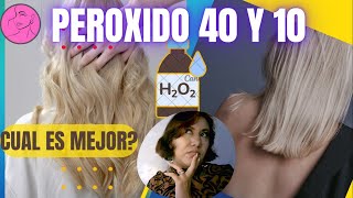 🤔👆✔ DECOLORACION con peroxido de 40 y 10 volumenes CUAL DEBES USAR [upl. by Iand]