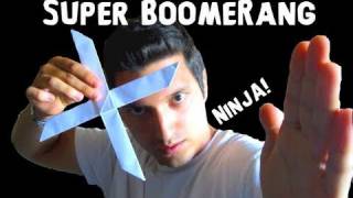 How to Make the Super Origami Boomerang  Robs World [upl. by Aikemot]