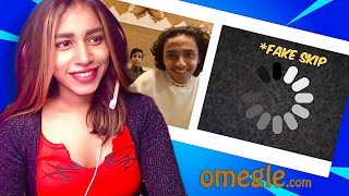 I Skipped EVERYONE ON OMEGLE 😂omegle ometv [upl. by Jaf]