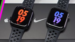 Apple Watch Series 7 Nike Edition Review  vs SE Nike Edition for Sports and Fitness [upl. by Tiduj]