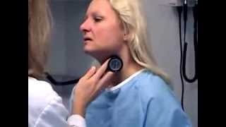 Carotid Artery palpation and auscultation short [upl. by Halimaj]