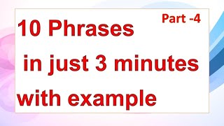 Idiomatic expressions with meaning and examples 10 Idiomatic expressions  Idioms in english [upl. by Calandra]