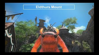 Final Fantasy XIV  Eldthurs Mount [upl. by Anihcak]