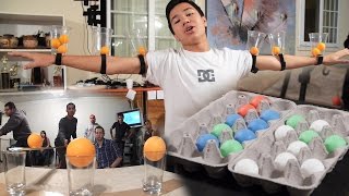 6 Creative Party Games With Ping Pong Balls Minute to Win ItPART 2 [upl. by Amsirak125]