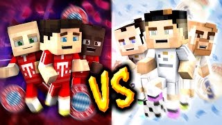 PIŁKA NOŻNA W MINECRAFT  BAYERN VS REAL MADRYT  MECZ [upl. by Urbanus]