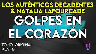 Los Auténticos Decadentes amp Natalia Lafourcade  Golpes En El Corazón  Karaoke Instrumental [upl. by Arivle]