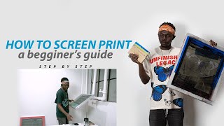 How To Screen Print for Beginners [upl. by Gladine797]