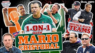 1on1 with Mario Cristobal  Miami Nebraska Auburn ready to bounce back  Always College Football [upl. by Amadas817]