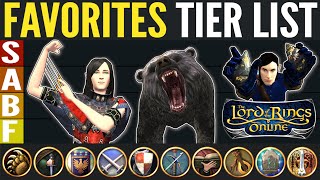 LOTRO My Favorite Classes Tier List  Overall amp By Role 2021 [upl. by Alram430]