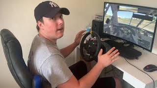 My first Gaming Racing setup Thrustmaster TMX force feedback review [upl. by Ammadis258]