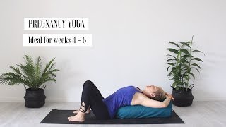 First trimester pregnancy yoga 4 to 6 weeks [upl. by Juanita]