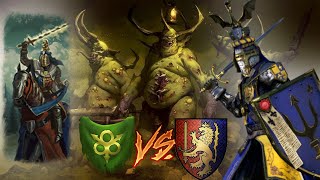 The Grail Guardians RIDE Bretonnia vs Nurgle  Total War Warhammer 3 [upl. by Liryc]