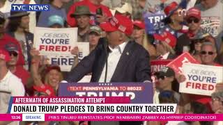 Donald Trump Pledges To Bring Country Together After Assassination Attempt [upl. by Clawson903]