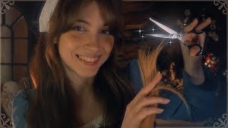 ASMR tu amiga te corta y cepilla el cabello • casita del campo 🌲✂️ RP [upl. by Ayhdiv]