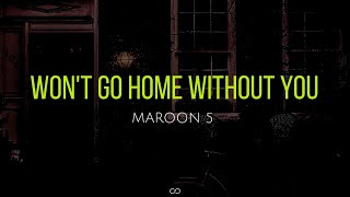 Wont go home without you lyrics  Maroon 5 [upl. by Lymn782]