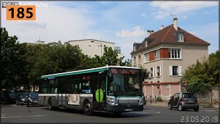 Irisbus Citelis 12 ZF EEV KICKDOWN  Bus 185 RATP [upl. by Jotham]