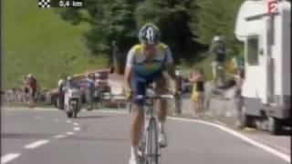 Attaque De CONTADOR  Verbier  TDF2009 France 2 [upl. by Rimhsak]