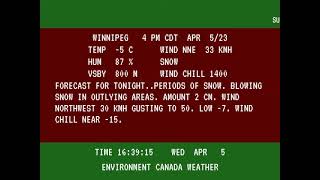 20230405  Winter Storm Warning  Winnipeg MB [upl. by Aicil]