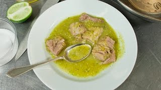 Pork in Green Sauce MexicoCitystyle [upl. by Eednil]