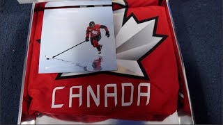 Unboxing 2018 Team Canada Olympic Hockey Jersey [upl. by Meeks996]