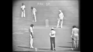 Kapil Devs 1st over in test cricket Pakistan vs India 197879 [upl. by Ysied]