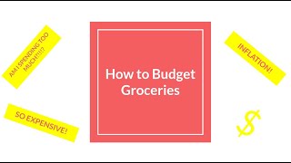 How to Budget Groceries [upl. by Anerac]