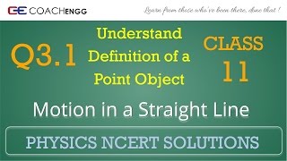 Motion in a Straight Line Exercise 31 NCERT Solutions Class 11 Rectilinear Motion [upl. by Ulises]