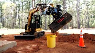 How To – Cat® 305 CR Mini Hydraulic Excavator with Cat TRS6 Tilt Rotator System [upl. by Peirsen]