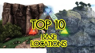 Top 10 Base Locations in ARK Survival Evolved Community Voted [upl. by Rachelle]