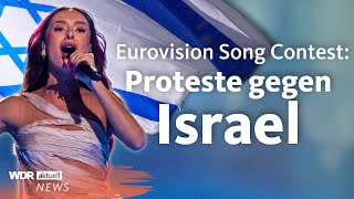 Protest und BuhRufe gegen Israel beim Eurovision Song Contest  WDR aktuell [upl. by Medarda735]