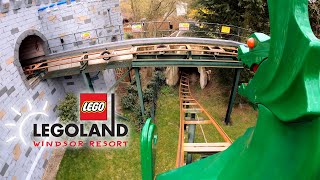 The Dragon 4K Front Seat POV  LEGOLAND Windsor Resort [upl. by Sanborn]